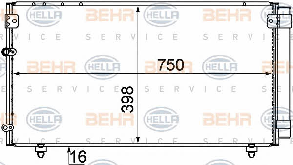 Behr-Hella 8FC 351 310-171 Радіатор кондиціонера (Конденсатор) 8FC351310171: Купити в Україні - Добра ціна на EXIST.UA!