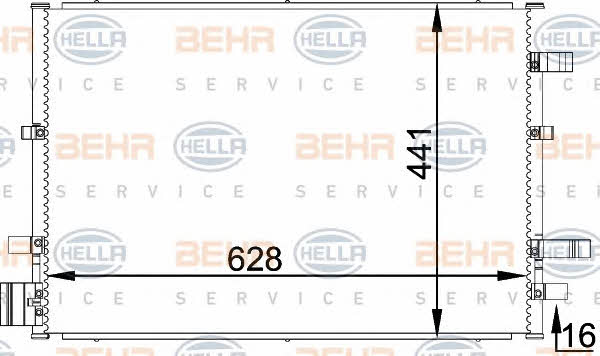 Behr-Hella 8FC 351 318-361 Радіатор кондиціонера (Конденсатор) 8FC351318361: Купити в Україні - Добра ціна на EXIST.UA!