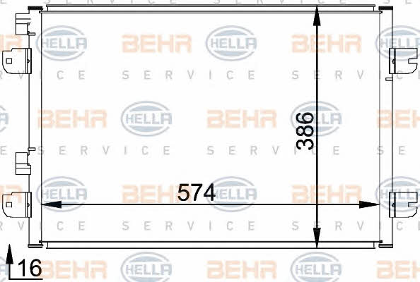 Behr-Hella 8FC 351 318-371 Радіатор кондиціонера (Конденсатор) 8FC351318371: Купити в Україні - Добра ціна на EXIST.UA!