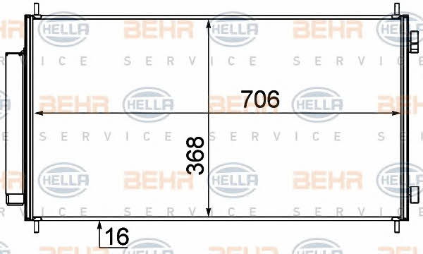 Behr-Hella 8FC 351 319-231 Радіатор кондиціонера (Конденсатор) 8FC351319231: Купити в Україні - Добра ціна на EXIST.UA!