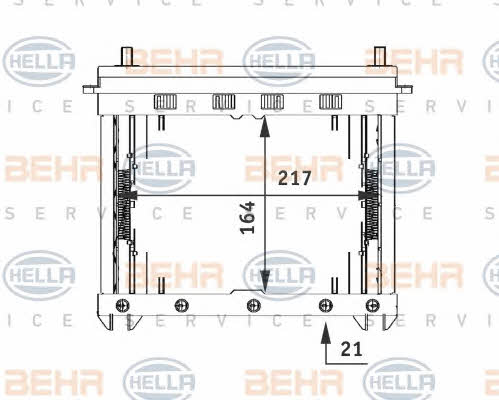 Behr-Hella 8FH 351 311-221 Радіатор опалювача салону 8FH351311221: Купити в Україні - Добра ціна на EXIST.UA!