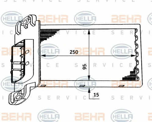 Behr-Hella 8FH 351 311-271 Радіатор опалювача салону 8FH351311271: Купити в Україні - Добра ціна на EXIST.UA!