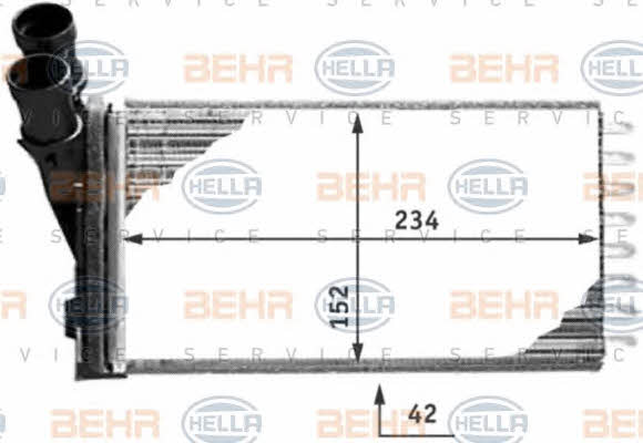 Behr-Hella 8FH 351 311-281 Радіатор опалювача салону 8FH351311281: Купити в Україні - Добра ціна на EXIST.UA!