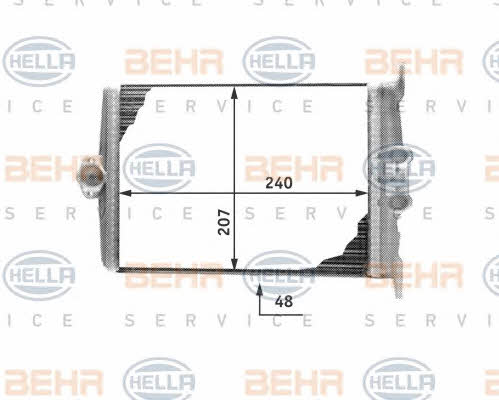 Behr-Hella 8FH 351 311-641 Радіатор опалювача салону 8FH351311641: Купити в Україні - Добра ціна на EXIST.UA!