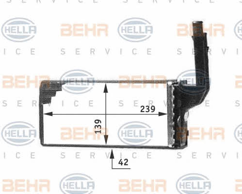 Behr-Hella 8FH 351 311-651 Радіатор опалювача салону 8FH351311651: Купити в Україні - Добра ціна на EXIST.UA!