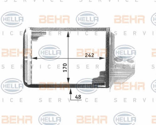 Behr-Hella 8FH 351 311-661 Радіатор опалювача салону 8FH351311661: Приваблива ціна - Купити в Україні на EXIST.UA!