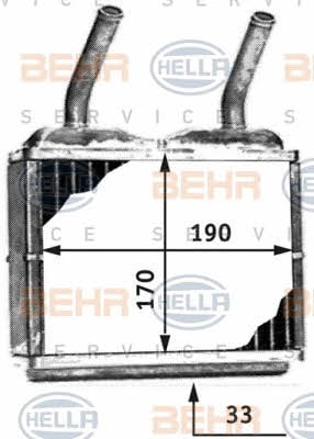Behr-Hella 8FH 351 311-781 Радіатор опалювача салону 8FH351311781: Купити в Україні - Добра ціна на EXIST.UA!