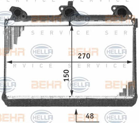 Behr-Hella 8FH 351 312-011 Радіатор опалювача салону 8FH351312011: Купити в Україні - Добра ціна на EXIST.UA!
