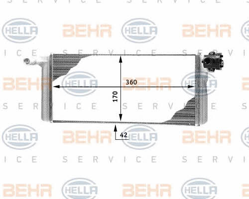 Behr-Hella 8FH 351 312-311 Радіатор опалювача салону 8FH351312311: Купити в Україні - Добра ціна на EXIST.UA!