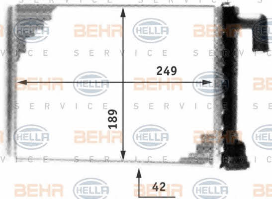Behr-Hella 8FH 351 312-331 Радіатор опалювача салону 8FH351312331: Купити в Україні - Добра ціна на EXIST.UA!