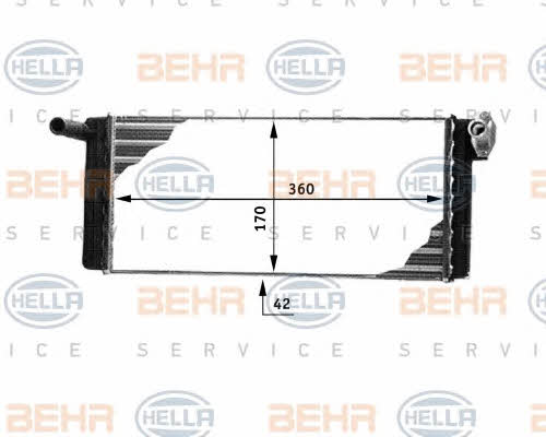 Behr-Hella 8FH 351 312-351 Радіатор опалювача салону 8FH351312351: Купити в Україні - Добра ціна на EXIST.UA!