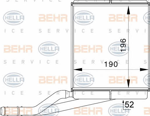 Behr-Hella 8FH 351 333-011 Радіатор опалювача салону 8FH351333011: Купити в Україні - Добра ціна на EXIST.UA!