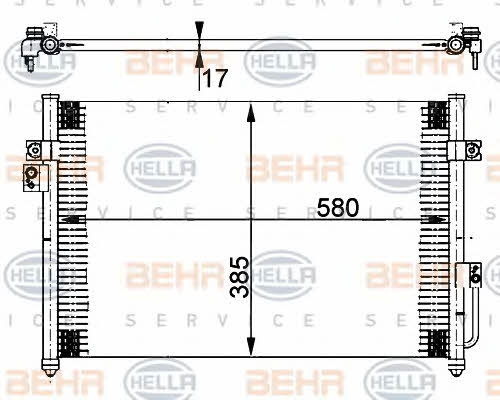 Behr-Hella 8FC 351 302-231 Радіатор кондиціонера (Конденсатор) 8FC351302231: Купити в Україні - Добра ціна на EXIST.UA!
