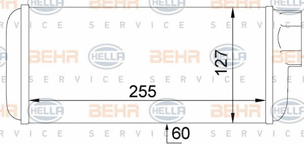 Behr-Hella 8FH 351 024-441 Радіатор опалювача салону 8FH351024441: Купити в Україні - Добра ціна на EXIST.UA!
