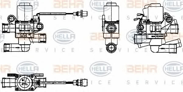 Behr-Hella 9XL 351 024-501 Кран пічки 9XL351024501: Купити в Україні - Добра ціна на EXIST.UA!