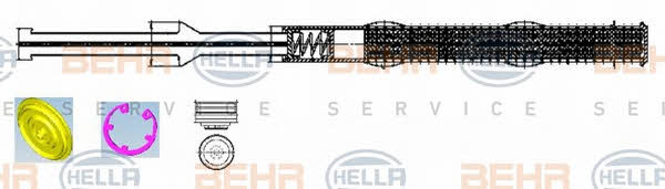Behr-Hella 8FT 351 192-441 Осушувач кондиціонера 8FT351192441: Купити в Україні - Добра ціна на EXIST.UA!