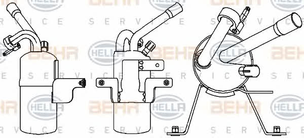 Behr-Hella 8FT 351 335-321 Осушувач кондиціонера 8FT351335321: Купити в Україні - Добра ціна на EXIST.UA!