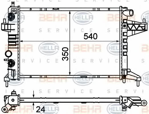 Behr-Hella Радиатор охлаждения двигателя – цена 2769 UAH