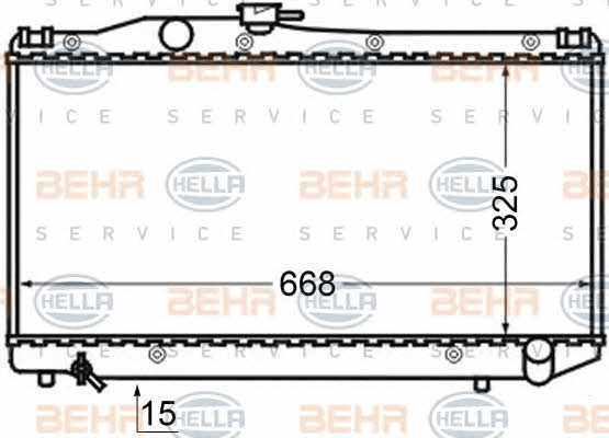 Behr-Hella 8MK 376 705-751 Радіатор охолодження двигуна 8MK376705751: Купити в Україні - Добра ціна на EXIST.UA!