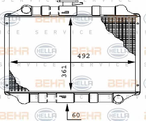Behr-Hella 8MK 376 706-351 Радіатор охолодження двигуна 8MK376706351: Купити в Україні - Добра ціна на EXIST.UA!