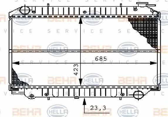 Behr-Hella 8MK 376 706-521 Радіатор охолодження двигуна 8MK376706521: Купити в Україні - Добра ціна на EXIST.UA!
