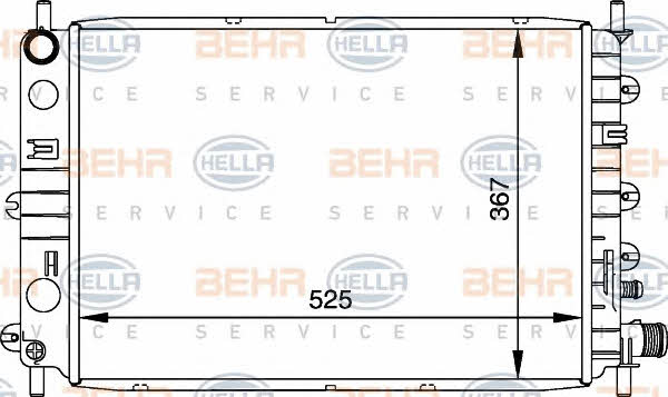 Behr-Hella 8MK 376 706-651 Радіатор охолодження двигуна 8MK376706651: Купити в Україні - Добра ціна на EXIST.UA!
