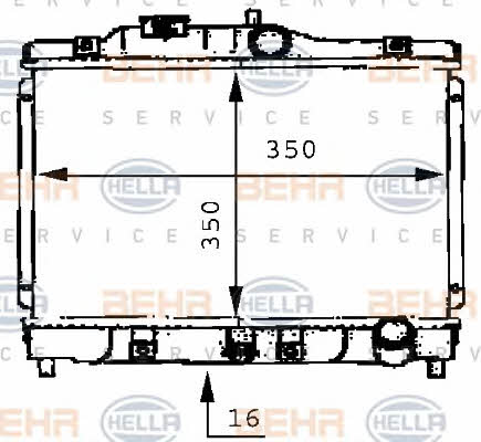 Behr-Hella 8MK 376 706-691 Радіатор охолодження двигуна 8MK376706691: Купити в Україні - Добра ціна на EXIST.UA!