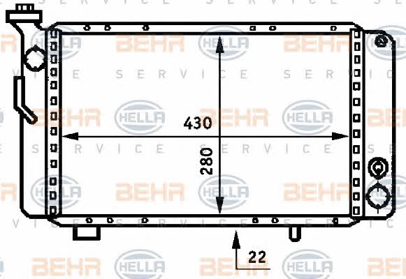 Behr-Hella 8MK 376 707-131 Радіатор охолодження двигуна 8MK376707131: Купити в Україні - Добра ціна на EXIST.UA!
