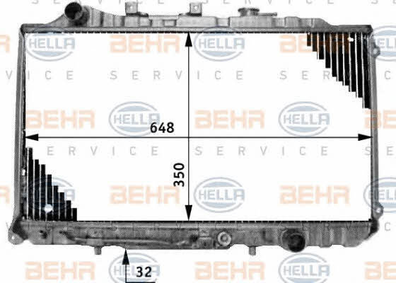 Behr-Hella 8MK 376 708-021 Радіатор охолодження двигуна 8MK376708021: Купити в Україні - Добра ціна на EXIST.UA!