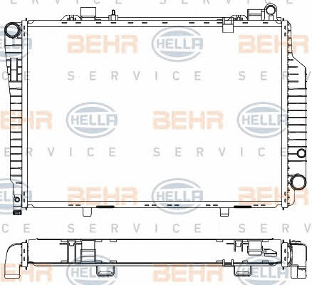 Behr-Hella 8MK 376 711-204 Радіатор охолодження двигуна 8MK376711204: Купити в Україні - Добра ціна на EXIST.UA!