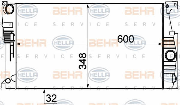 Behr-Hella 8MK 376 791-771 Радіатор охолодження двигуна 8MK376791771: Купити в Україні - Добра ціна на EXIST.UA!