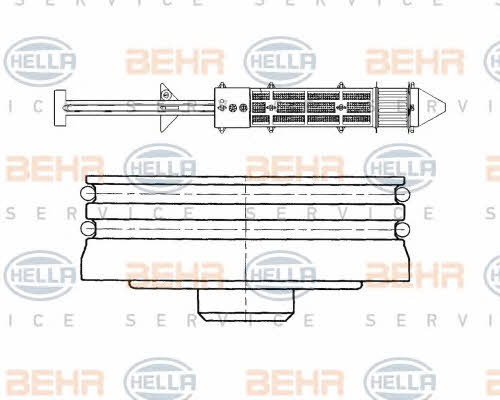 Behr-Hella 8FT 351 197-381 Осушувач кондиціонера 8FT351197381: Купити в Україні - Добра ціна на EXIST.UA!