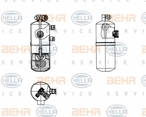 8FT351198221 Behr-Hella Осушувач кондиціонера
