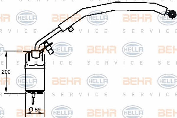 Behr-Hella 8FT 351 335-081 Осушувач кондиціонера 8FT351335081: Купити в Україні - Добра ціна на EXIST.UA!