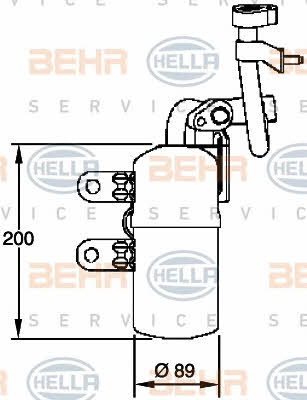 Behr-Hella 8FT 351 335-101 Осушувач кондиціонера 8FT351335101: Купити в Україні - Добра ціна на EXIST.UA!