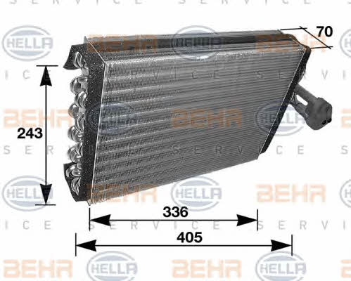 Behr-Hella 8FV 351 210-281 Випарник кондиціонера 8FV351210281: Приваблива ціна - Купити в Україні на EXIST.UA!