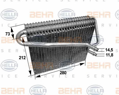 Behr-Hella 8FV 351 211-031 Випарник кондиціонера 8FV351211031: Купити в Україні - Добра ціна на EXIST.UA!