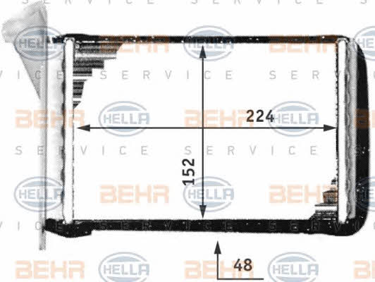 Behr-Hella 8FH 351 311-441 Радіатор опалювача салону 8FH351311441: Купити в Україні - Добра ціна на EXIST.UA!