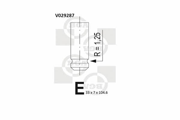 BGA V029287 Клапан впускний V029287: Купити в Україні - Добра ціна на EXIST.UA!