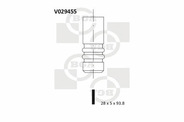 BGA V029455 Клапан впускний V029455: Купити в Україні - Добра ціна на EXIST.UA!