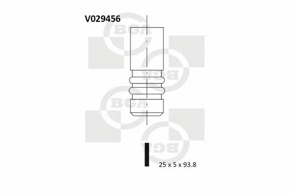 BGA V029456 Клапан випускний V029456: Купити в Україні - Добра ціна на EXIST.UA!