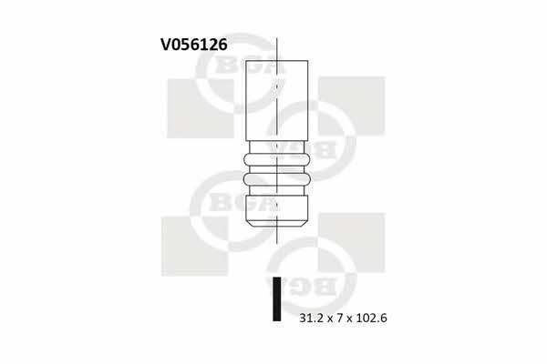 BGA V056126 Клапан випускний V056126: Купити в Україні - Добра ціна на EXIST.UA!