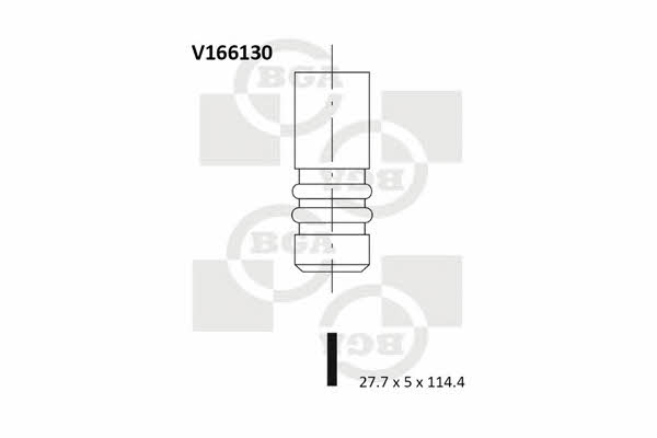 BGA V166130 Клапан впускний V166130: Купити в Україні - Добра ціна на EXIST.UA!