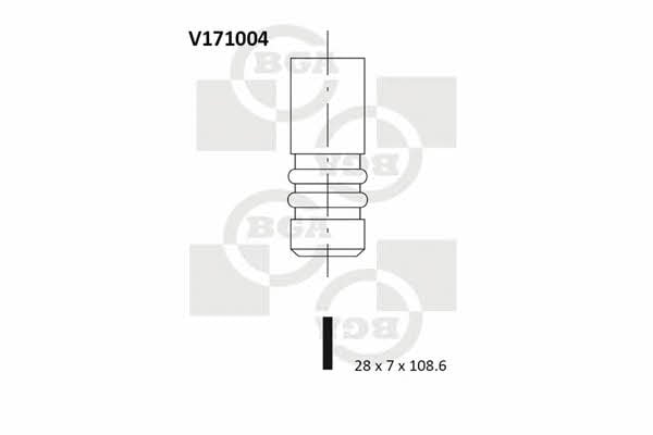 BGA V171004 Клапан випускний V171004: Купити в Україні - Добра ціна на EXIST.UA!