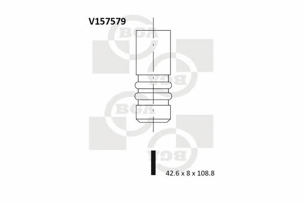 BGA V157579 Клапан впускний V157579: Купити в Україні - Добра ціна на EXIST.UA!