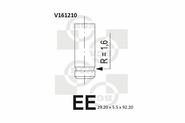 BGA V161210 Клапан впускний V161210: Купити в Україні - Добра ціна на EXIST.UA!