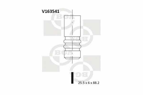 BGA V163541 Клапан випускний V163541: Купити в Україні - Добра ціна на EXIST.UA!