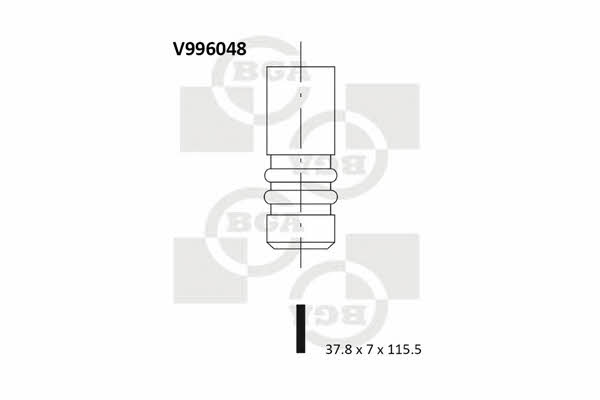 BGA V996048 Клапан випускний V996048: Купити в Україні - Добра ціна на EXIST.UA!
