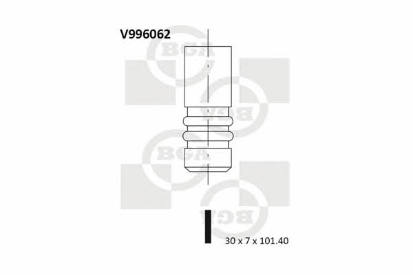 BGA V996062 Клапан випускний V996062: Купити в Україні - Добра ціна на EXIST.UA!