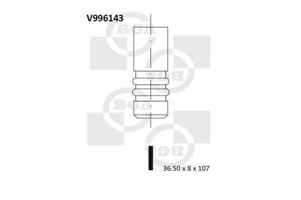 BGA V996143 Клапан впускний V996143: Купити в Україні - Добра ціна на EXIST.UA!